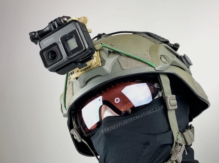 NVG Camera Mount (Wilcox Dovetail / Shoe, GoPro) 3d printed 