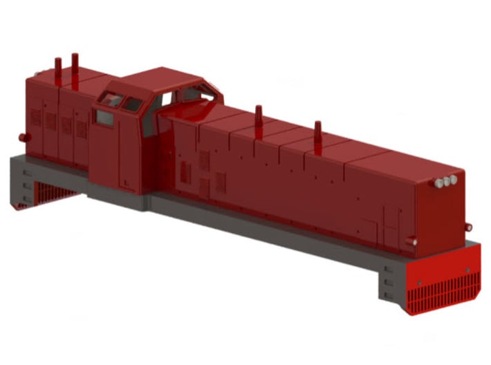 Swedish SJ diesel locomotive type T41- H0-scale 3d printed CAD-model