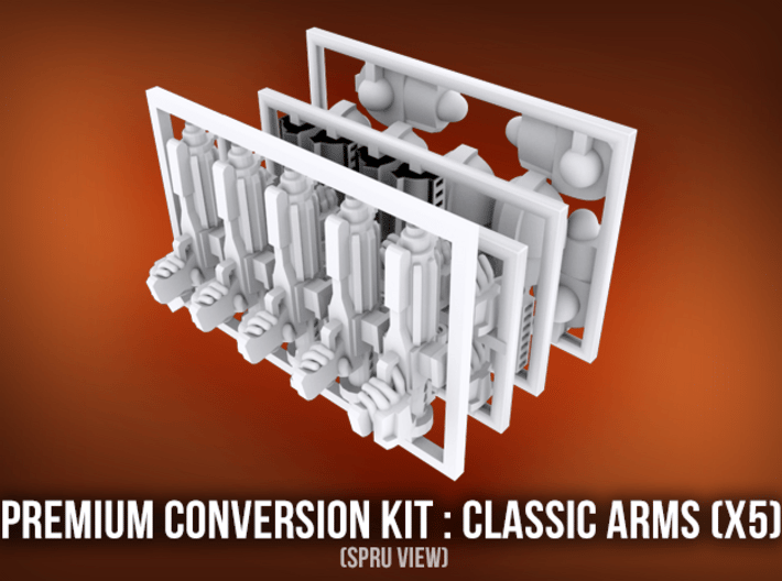 Premium Conversion Kit : Classic Arms (x5) 3d printed