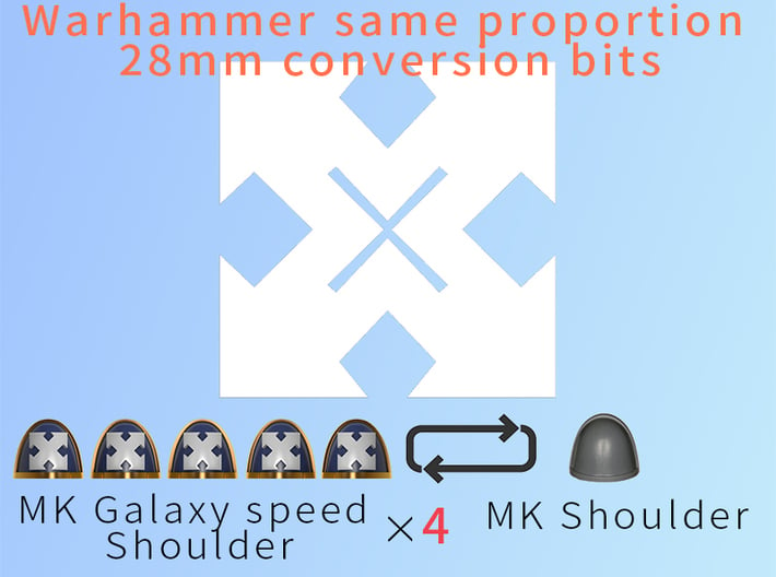 MK Galaxy speed  Shoulder 3d printed 