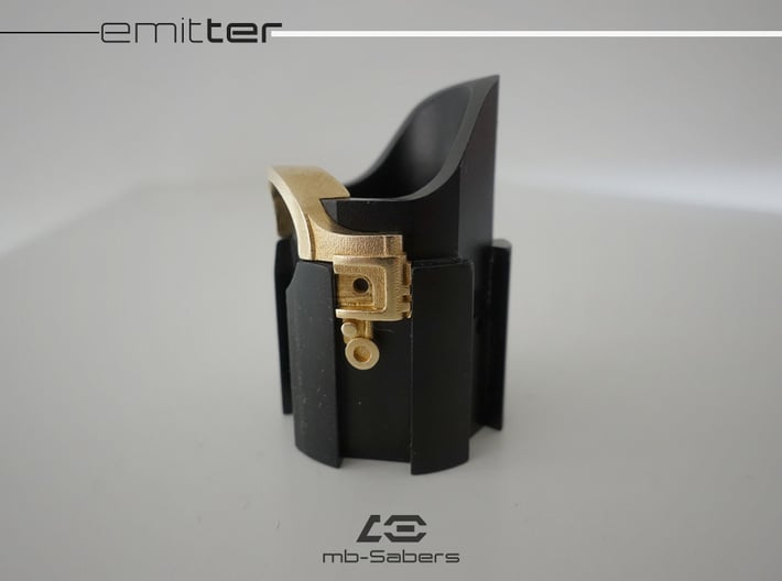 Emitter glass-eye adapter 3d printed 