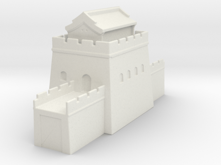 the grat wall of china 6mm 1/285 tower l roof 3d printed