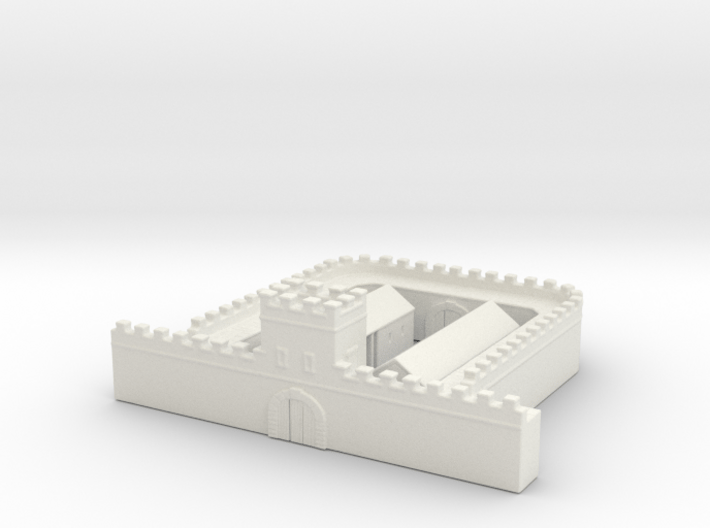 hadrian wall 1/600 2 Milecastle long 3d printed