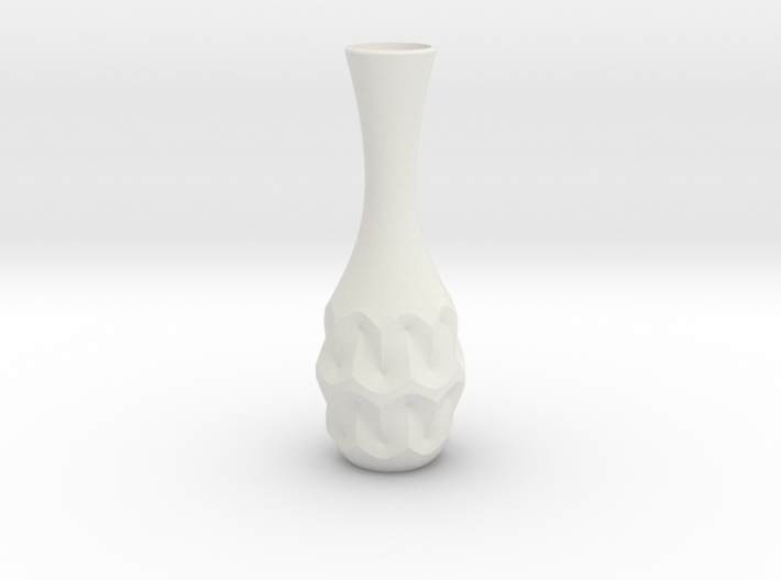 Curvy Flower Vase 3d printed 