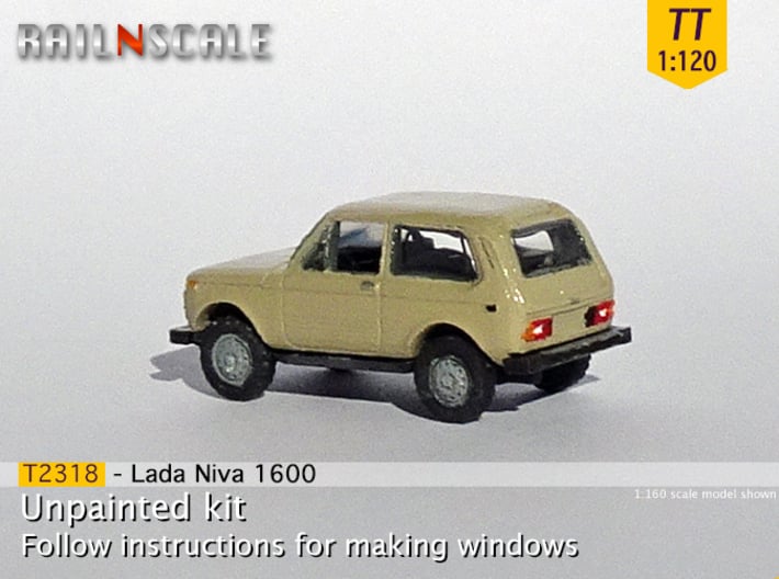 Lada Niva 1600 (TT 1:120) 3d printed 