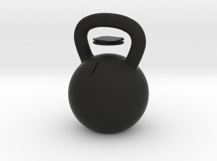 Kettle Bell Bank 3d printed 