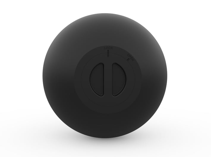 Kettle Bell Bank 3d printed The plug fits in with a push and a twist.
