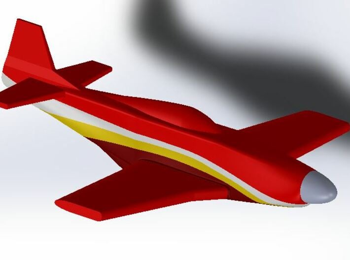 P-51 "Dago Red" Belly 3d printed 