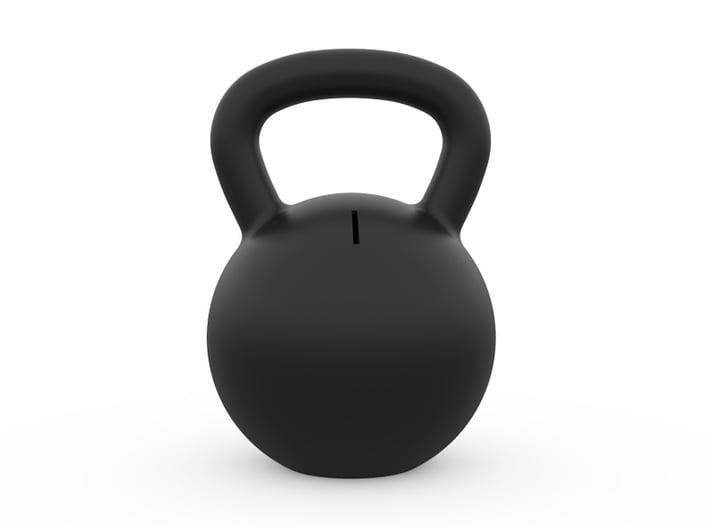Kettle Bell Bank 3d printed 