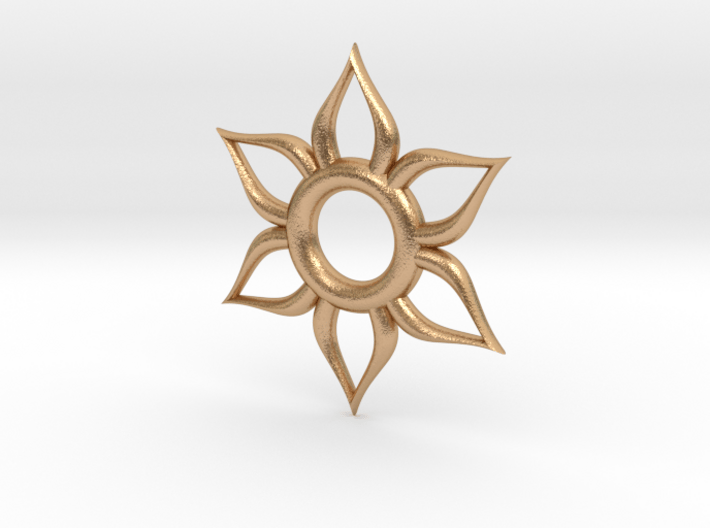 Sun Necklace 3d printed