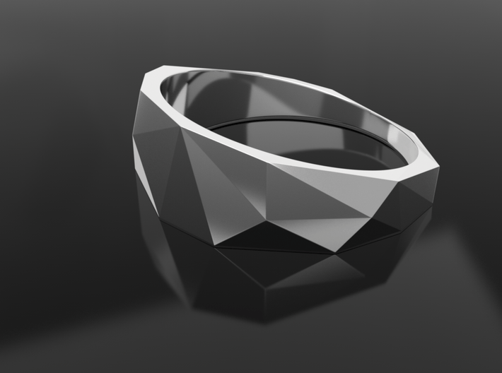Low Poly Ring 3d printed 