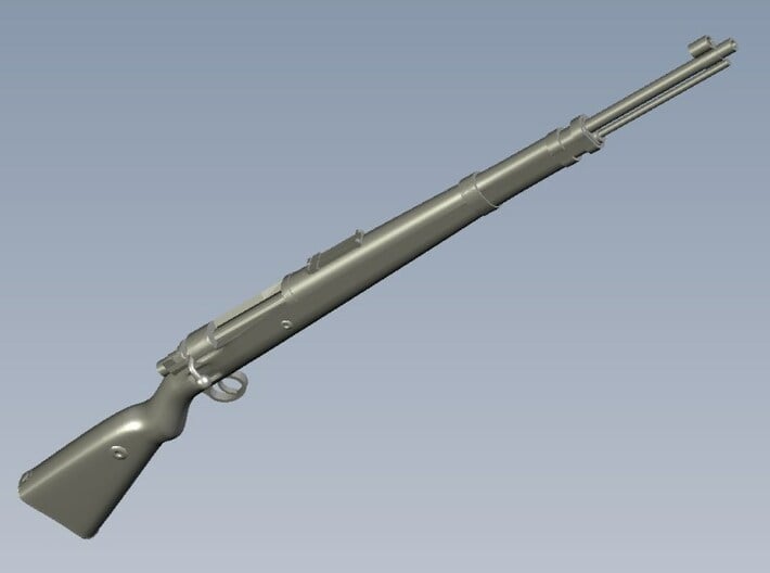 1/12 scale Mauser Karabiner K-98k Kurz rifle x 3 3d printed 