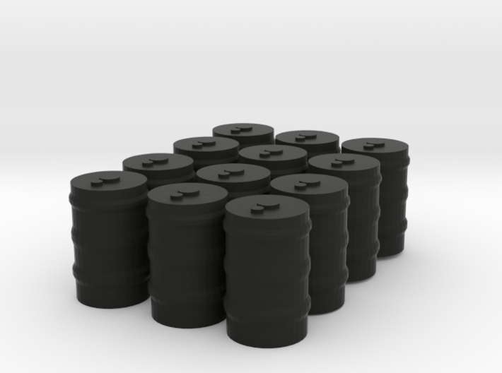 12 55 gallon drums 3d printed 