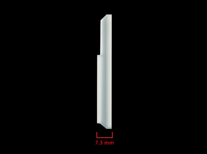 Iron Man Spine Vertebrae (1 out of 6) 3d printed CG Rendering (Side Measurements)