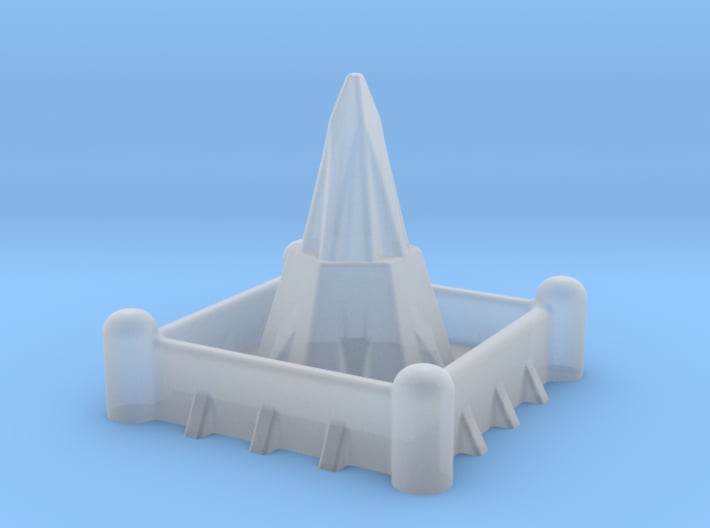 2mm / 3mm Scale Walled Temple 3d printed