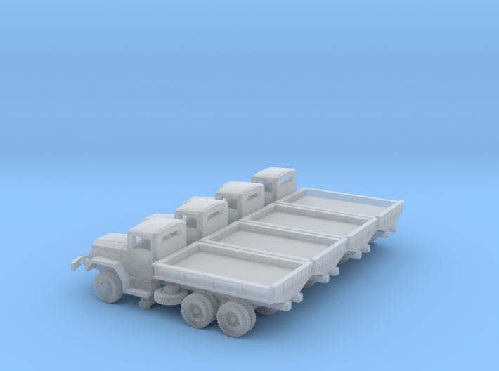 4 X 1/200 M35 2.5 ton Cargo Truck Open Bed 3d printed 