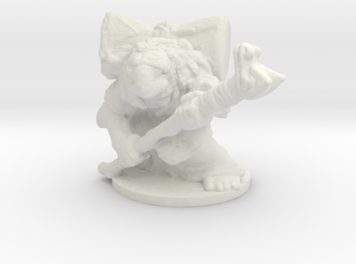 Troll Shaman 1/60 miniature for games and rpg 3d printed