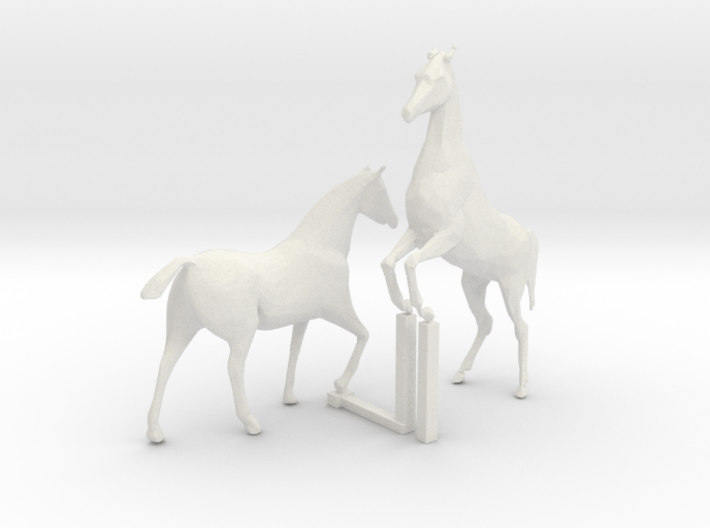 S  Scale Horses 4 3d printed This is a render not a picture