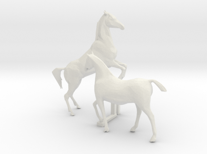 O Scale Horses 4 3d printed This is a render not a picture
