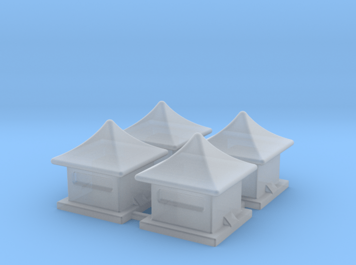 2mm / 3mm Scale China Style House 3d printed