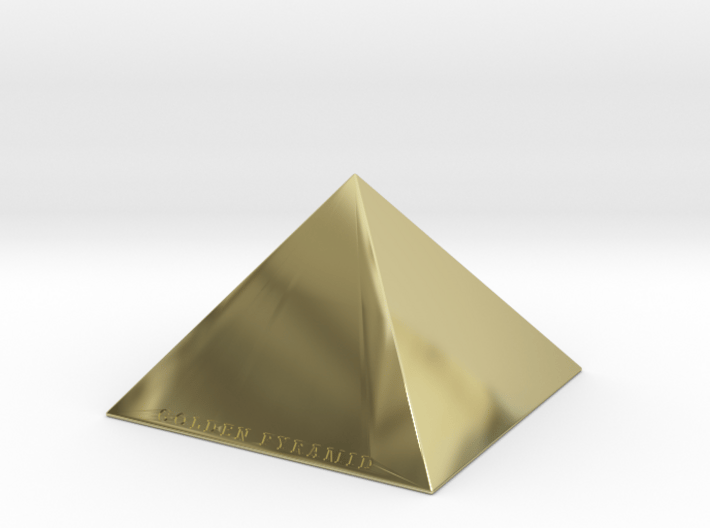 Golden Pyramid 3d printed 