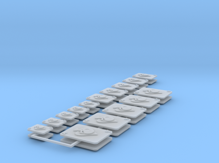Commission 86 Icons various sizes 3d printed 