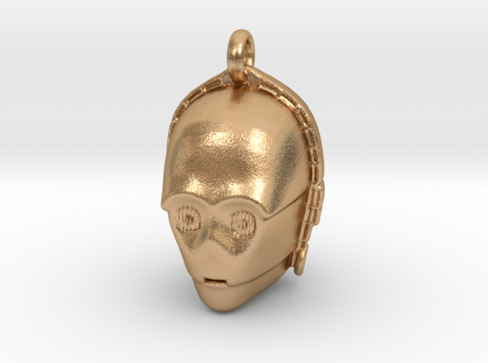 Star wars C3PO Pendant necklace all materials 3d printed