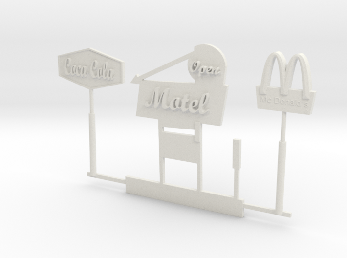 S Scale Signs 3d printed This is a render not a picture