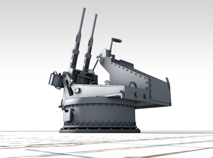 1/35 Twin 20mm Oerlikon MKV Mount Not in Use 3d printed 3d render showing product detail