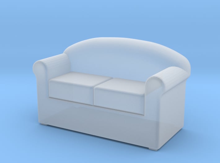 HO Scale 2 seat sofa 3d printed