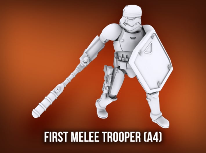 First Melee Trooper A4 3d printed