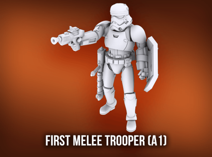 First Melee Trooper A1 3d printed 