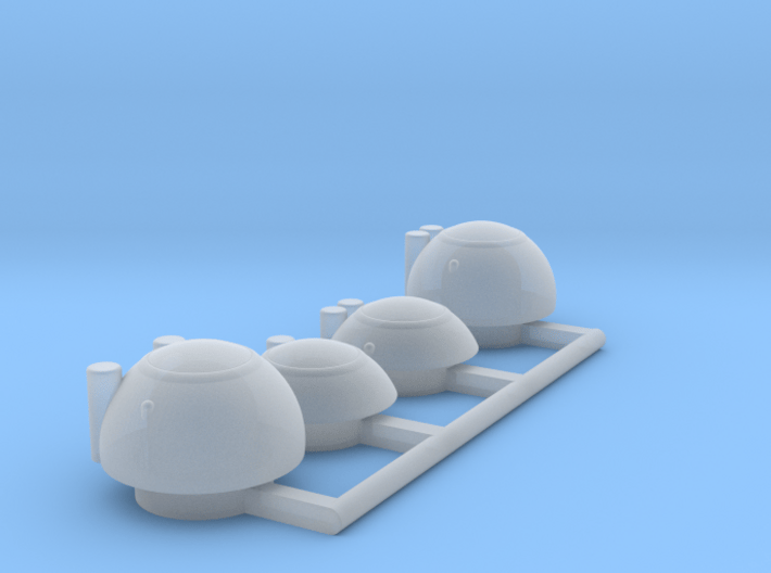 4 bridge variants for 1/1000 PL Enterprise 3d printed 