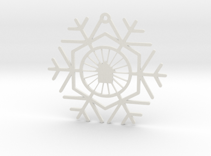Bike & Build Snowflake  3d printed 