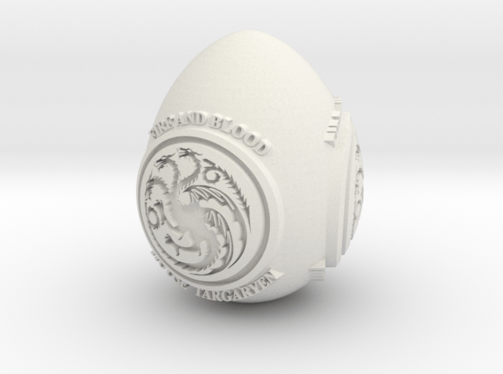 GOT House Targaryen Easter Egg 3d printed