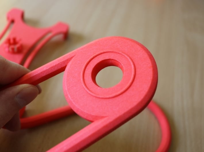 Rotary support for smartphones (example) 3d printed Support - hole for mounting platform