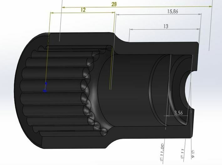 AR60 lockout-V7-bearing inside-11-Short-X2 3d printed