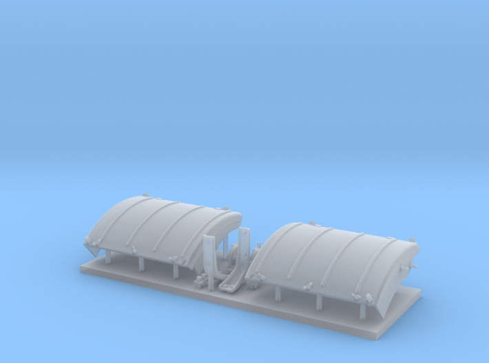 Panther D/A fenders with stowed extensions 3d printed 