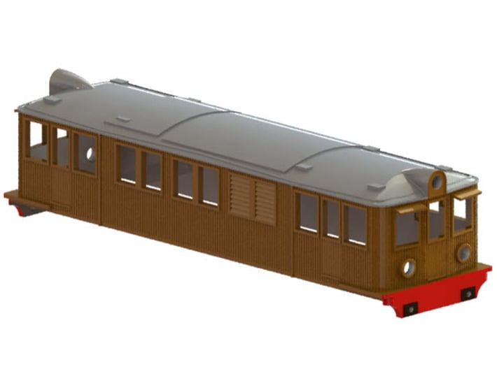 Swedish SJ electric locomotive type D - H0-scale 3d printed CAD-model