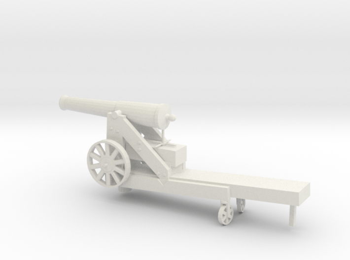 1/48 Scale Civil War 32-pounder M1845 Seacoast Gun 3d printed 