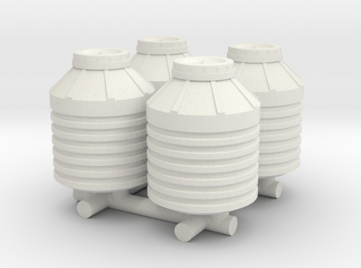 1-87 Scale Water Storage Tanks 3d printed