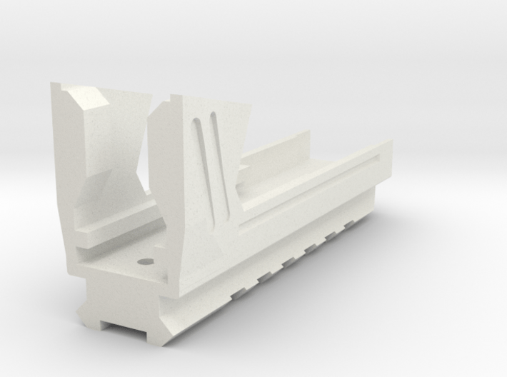 Blasterdizer Bottom Picatinny Rail for Stryfe 3d printed 