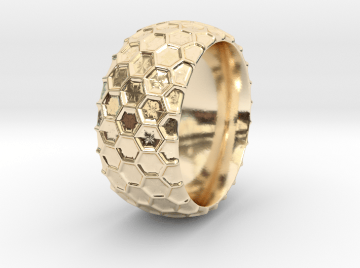 Beehive Ring 3d printed 