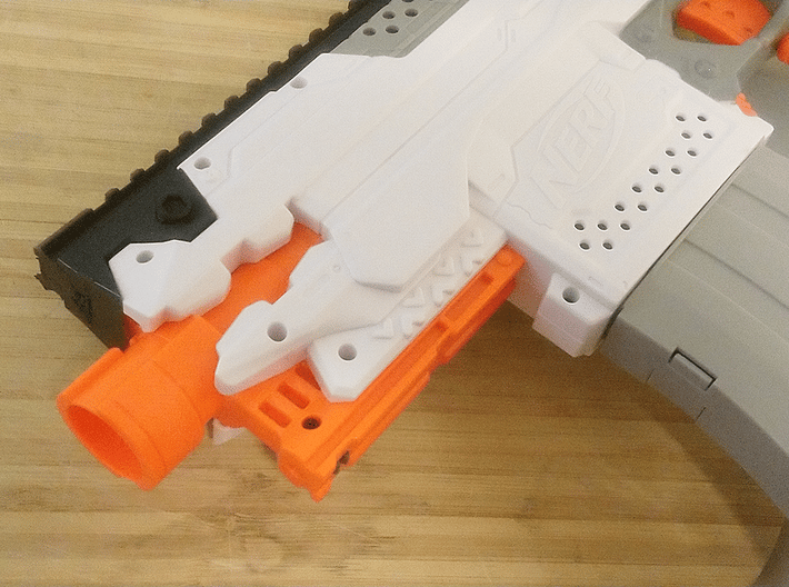 Blasterdizer Top Picatinny Rail (Short) for Stryfe 3d printed 