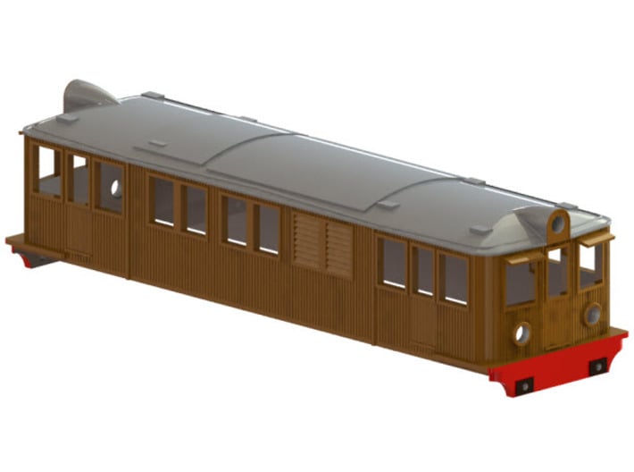 Swedish SJ electric locomotive type D - N-scale 3d printed CAD-model