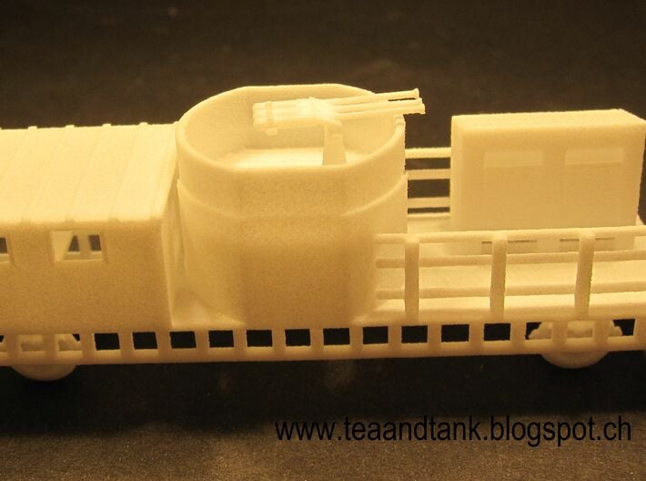 1/144 German Beton Flak train 3d printed 