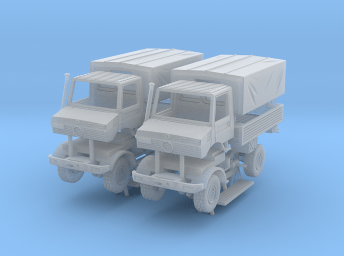 Unimog U1300 Militär 2x 1/200 3d printed 