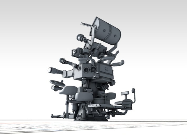 1/200 Royal Navy MKIV POM POM Directors x4 3d printed 3d render showing product detail