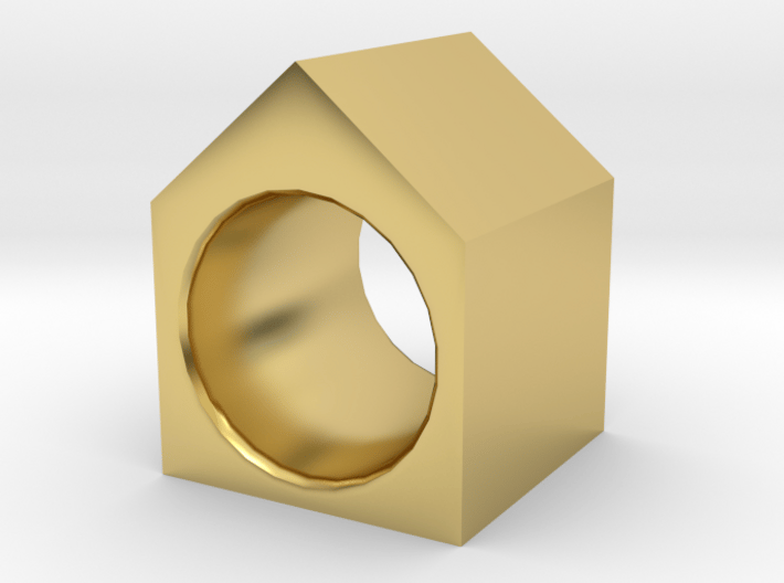 House Ring 3d printed