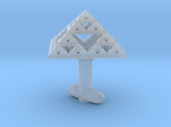 Pyramidal Cufflink 3d printed 